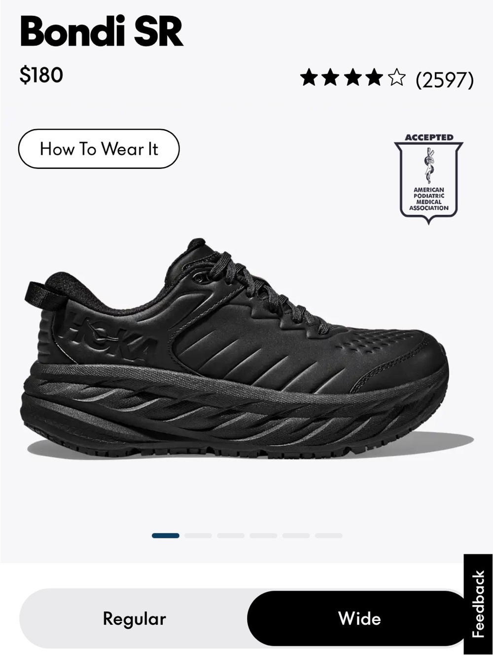 HOKA Women’s Bondi SR Sneakers